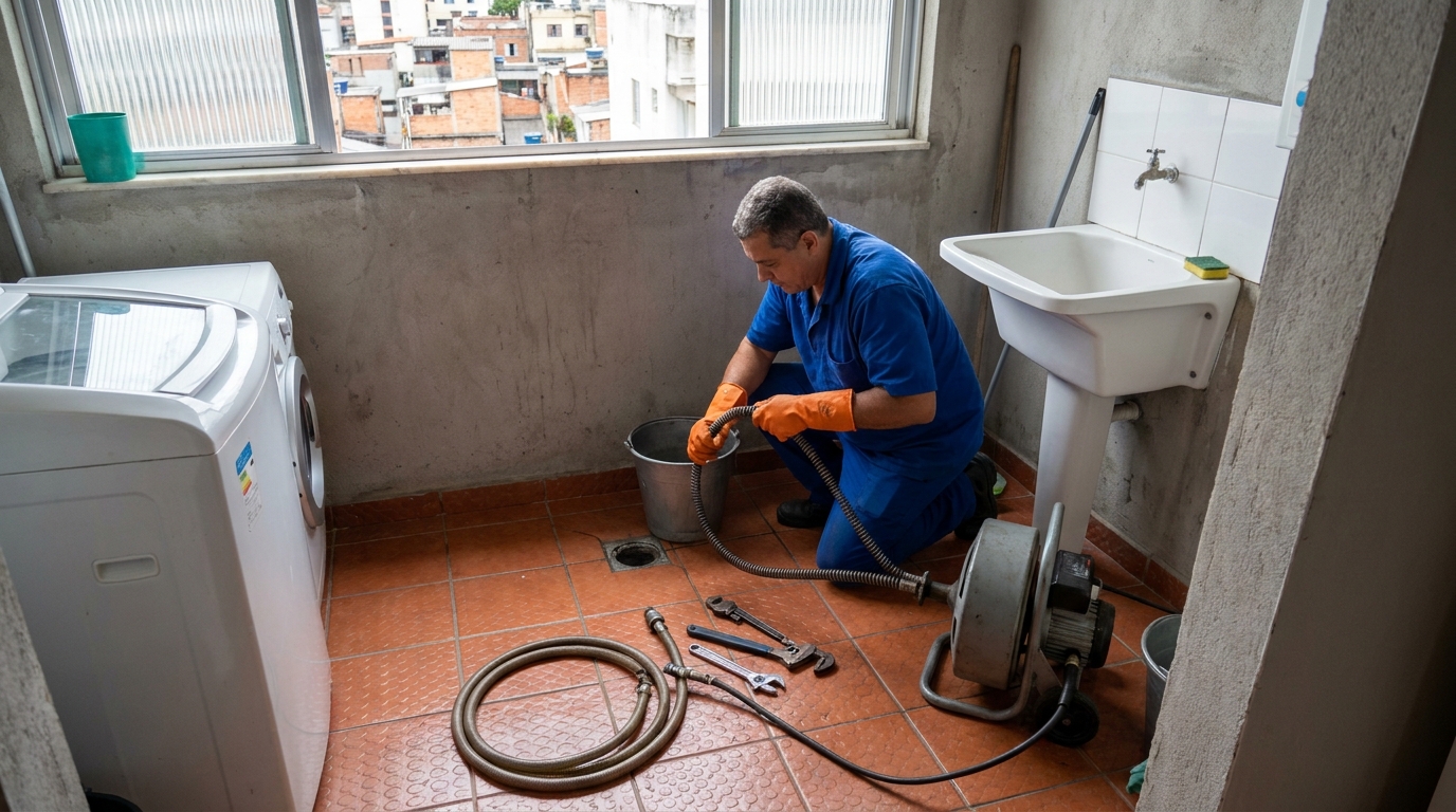 Limpeza Profunda de Ralos no Carumbé, Cuiabá‑MT