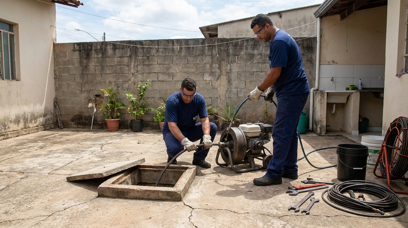 Sucção de Resíduos no Consil, Cuiabá‑MT